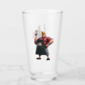 Koning van de Grill Bierglas Glas (Achterkant)