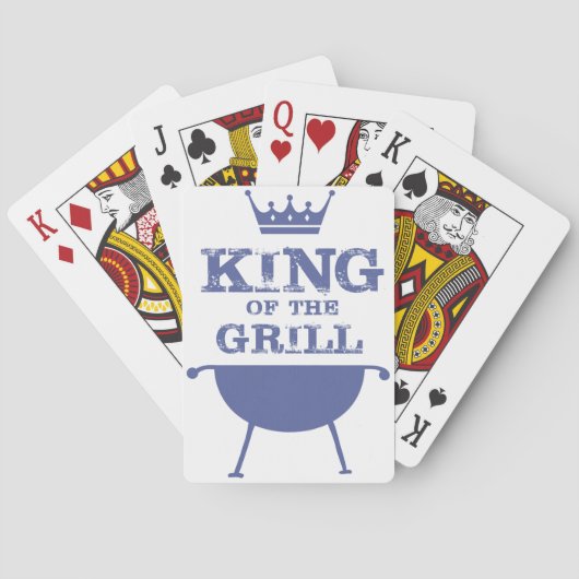 Koning Van De Grill, Blauw Pokerkaarten (Achterkant)