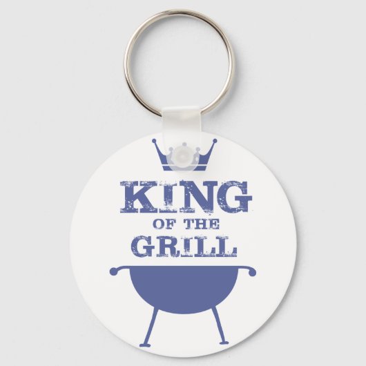 Koning Van De Grill, Blauwe Sleutelhanger (Voorkant)