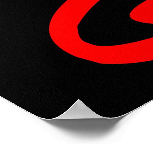 Koning van de grill, boze leeuwenkop, grappig poster (Hoek)