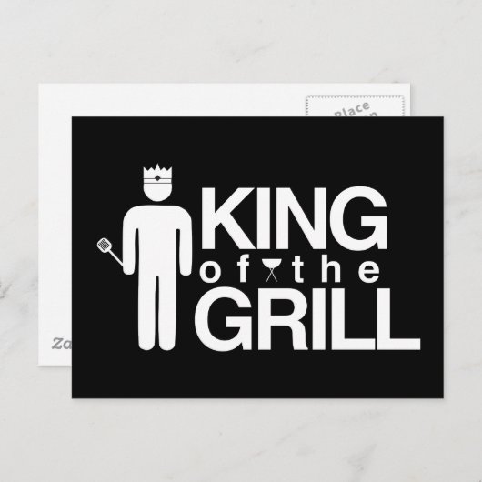 Koning van de Grill Briefkaart (Voorkant / Achterkant)