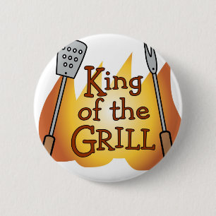 Koning van de Grill Button Badge