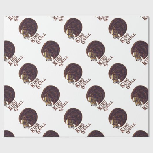 Koning van de Grill Cadeaupapier (Vlak)