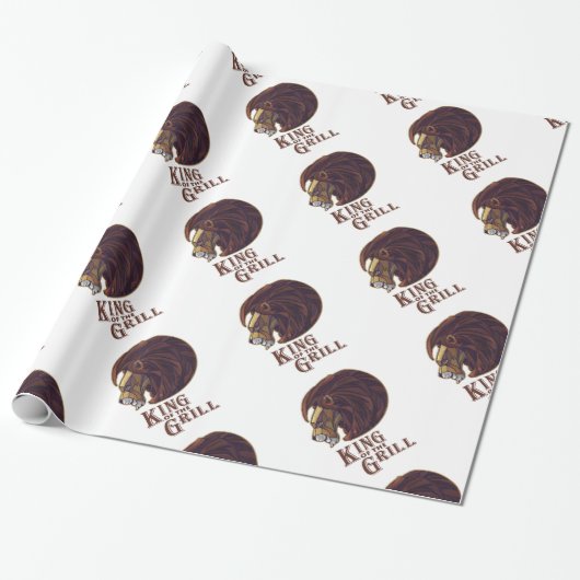 Koning van de Grill Cadeaupapier (Uitgerold)
