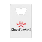 Koning van de Grill Creditkaart Flessenopener (Voorkant)