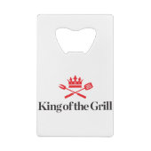 Koning van de Grill Creditkaart Flessenopener (Achterkant)