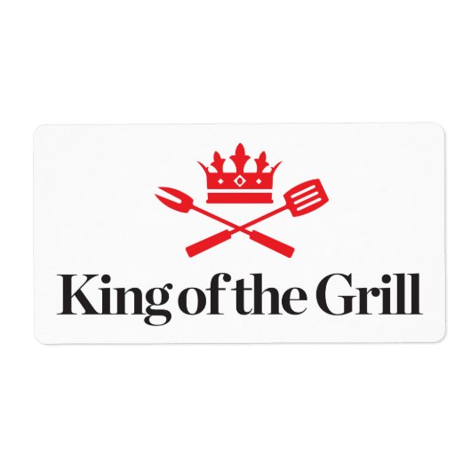 Koning van de Grill Etiket (Voorkant)