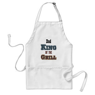Koning van de Grill gepersonaliseerd pron Standaard Schort