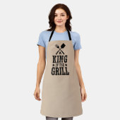 Koning van de Grill Gepersonaliseerde BBQ Master Schort (Gedragen)
