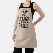 Koning van de Grill Gepersonaliseerde BBQ Master Schort (Insitu)