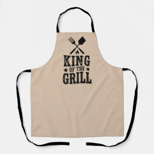 Koning van de Grill Gepersonaliseerde BBQ Master Schort