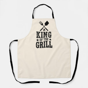 Koning van de Grill Gepersonaliseerde BBQ Master Schort