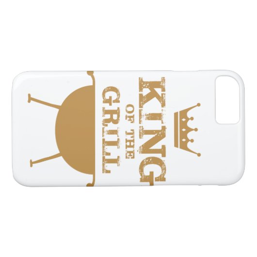 Koning van de Grill, goud Case-Mate iPhone Case (Achterkant (Horizontaal))