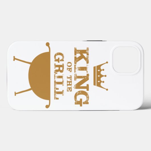 Koning van de Grill, goud Case-Mate iPhone Case (Achterkant (horizontaal))