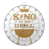 Koning van de Grill, goud Dartbord (Voorkant)