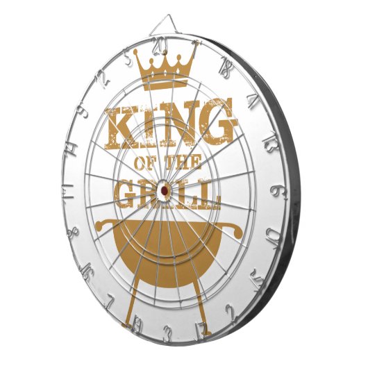 Koning van de Grill, goud Dartbord (Voorkant Rechts)