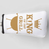 Koning van de Grill, goud Golfheadcover (Voorkant)