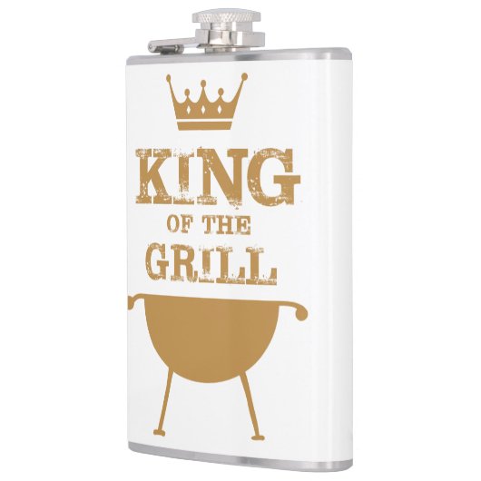 Koning van de Grill, goud Heupfles (Links)