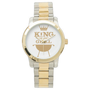 Koning van de Grill, goud Horloge