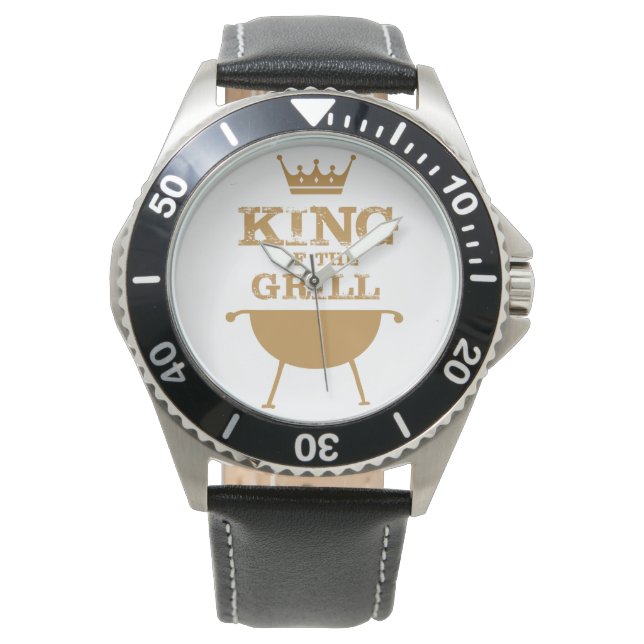 Koning van de Grill, goud Horloge (Voorkant)