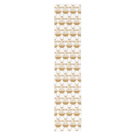 Koning van de Grill, goud Korte Tafelloper (Voorkant)