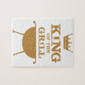 Koning van de Grill, goud Legpuzzel (Horizontaal)