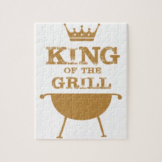 Koning van de Grill, goud Legpuzzel (Verticaal)