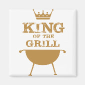 Koning van de Grill, goud Magneet (Voorkant)