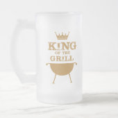 Koning van de Grill, goud Matglas Bierpul (Links)