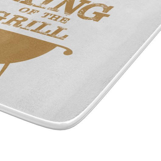 Koning van de Grill, goud Snijplank (Hoek)