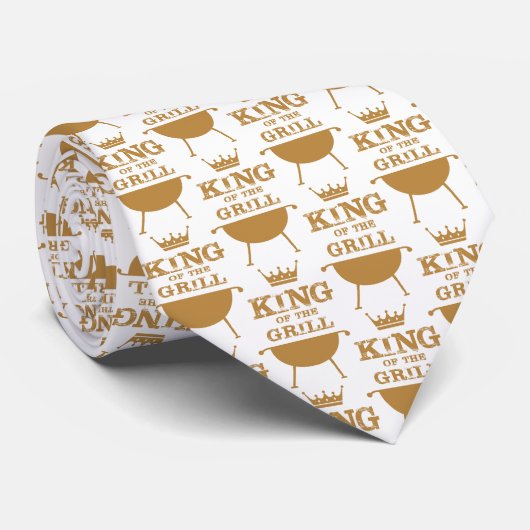 Koning van de Grill, goud Stropdas (Opgerold)