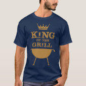 Koning van de Grill, goud T-shirt (Voorkant)