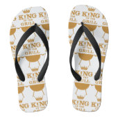 Koning van de Grill, goud Teenslippers (Voetbed)