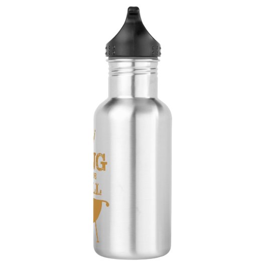 Koning van de Grill, goud Waterfles (Rechts)