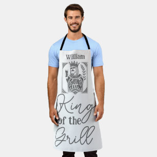 Koning van de Grill Grappige BBQ Schort voor Papa