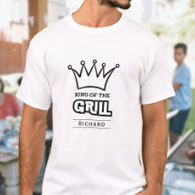 Koning van de Grill, grappige monogram BBQ kroon