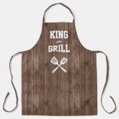 Koning van de Grill Grappige Schuur Houtskoolgrill Schort (Voorkant)