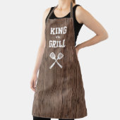Koning van de Grill Grappige Schuur Houtskoolgrill Schort (Insitu)