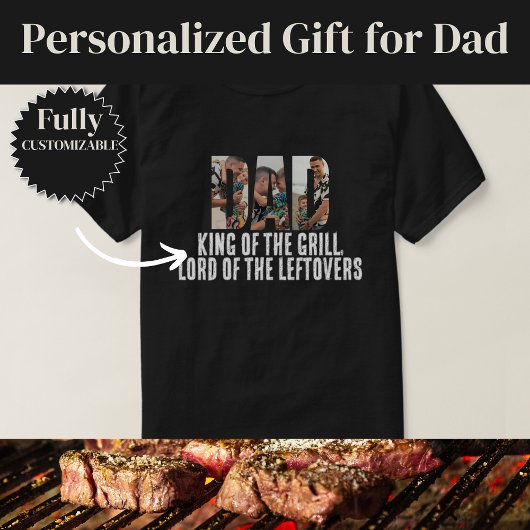Koning van de Grill Grappige Vader T-shirt