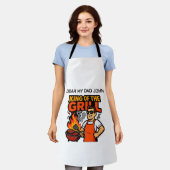 Koning van de Grill Grappige Vaderdag BBQ Master  Schort (Gedragen)