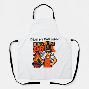 Koning van de Grill Grappige Vaderdag BBQ Master  Schort