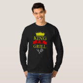 Koning van de Grill Grilling Barbeque King T-shirt (Voorkant volledig)