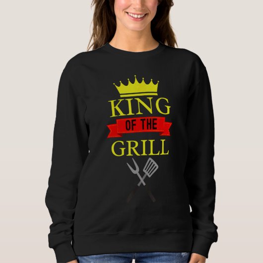Koning van de Grill Grilling Barbeque King Trui (Voorkant)