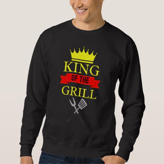 Koning van de Grill Grilling Barbeque King Trui (Voorkant)