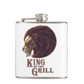 Koning van de Grill Heupfles (Voorkant)
