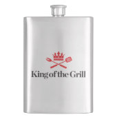 Koning van de Grill Heupfles (Voorkant)