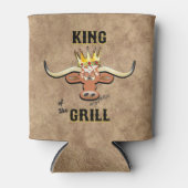 Koning van de Grill - Longhorn Steer Blikjeskoeler (Voorkant)