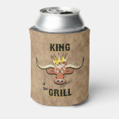 Koning van de Grill - Longhorn Steer Blikjeskoeler (Blikje Achterkant)