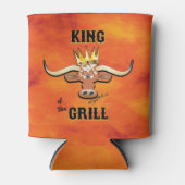 Koning van de Grill - Longhorn Steer Blikjeskoeler (Voorkant)