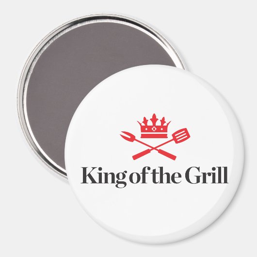 Koning van de Grill Magneet (Voorkant / Achterkant)